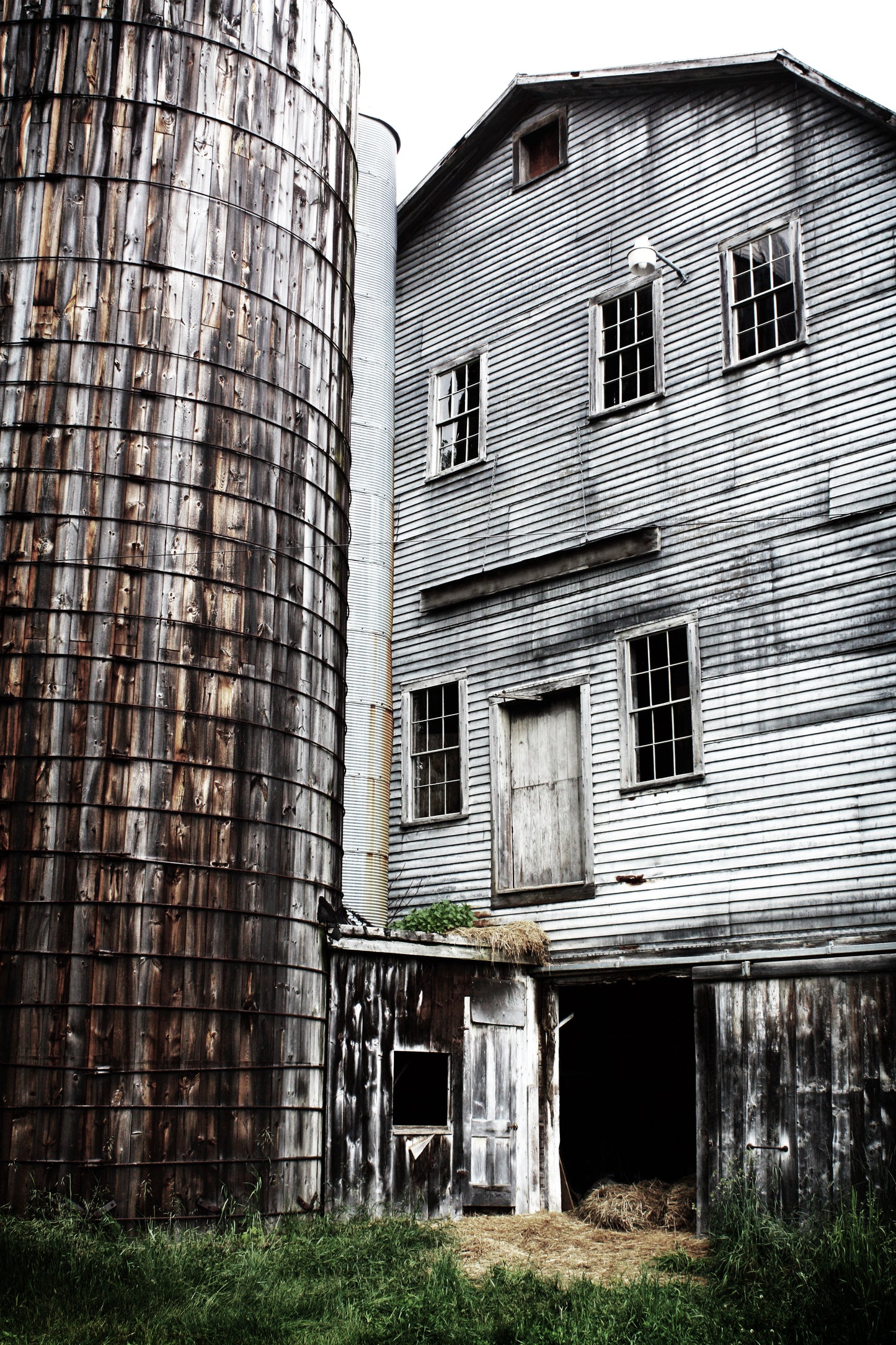 Old barn and silo. 